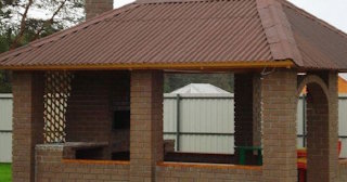 Беседка из кирпича под ключ в Таганроге цена от 3227 рублей - Строй-Тгн